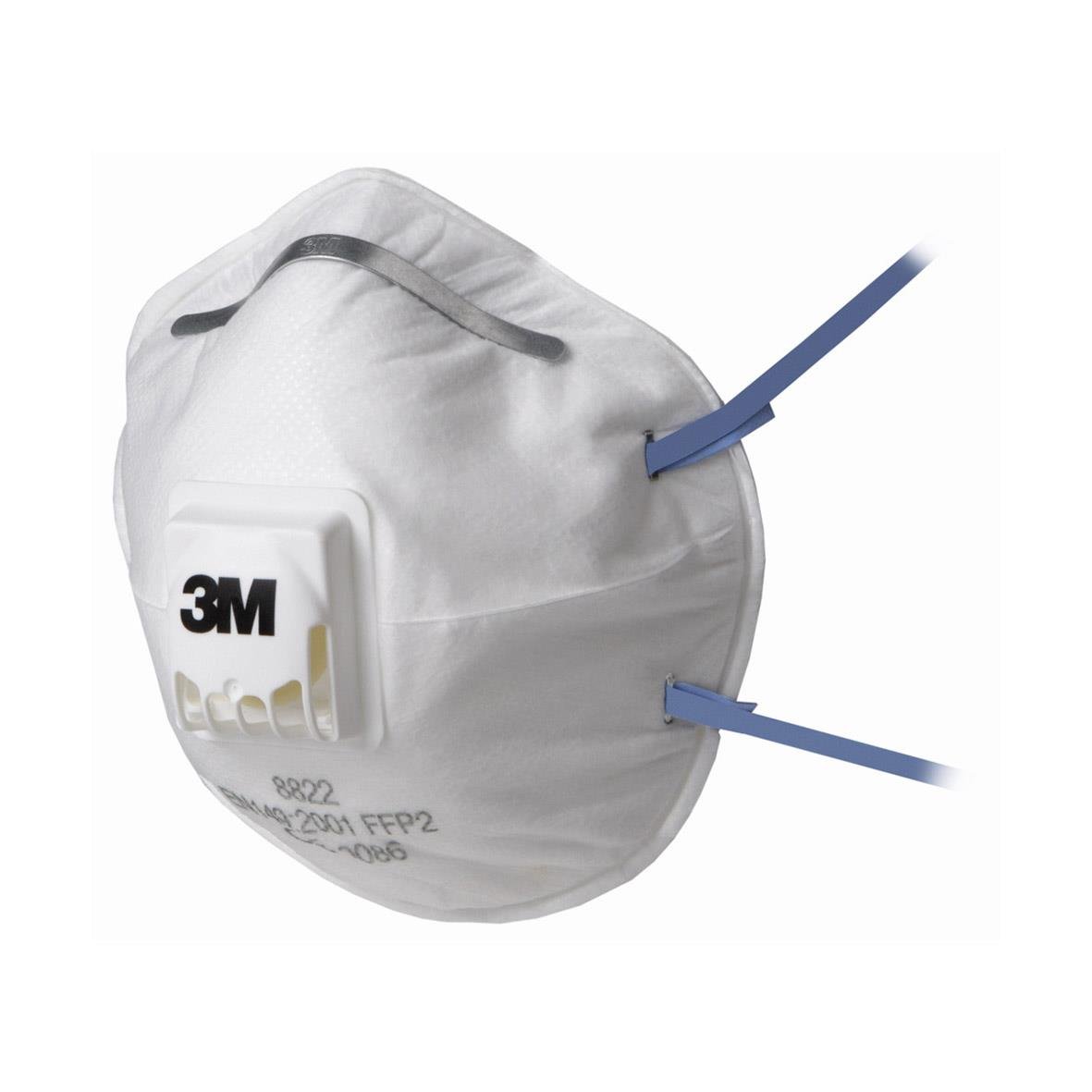 Halvmask 3M 8822 FFP2 NR D med ventil och filter