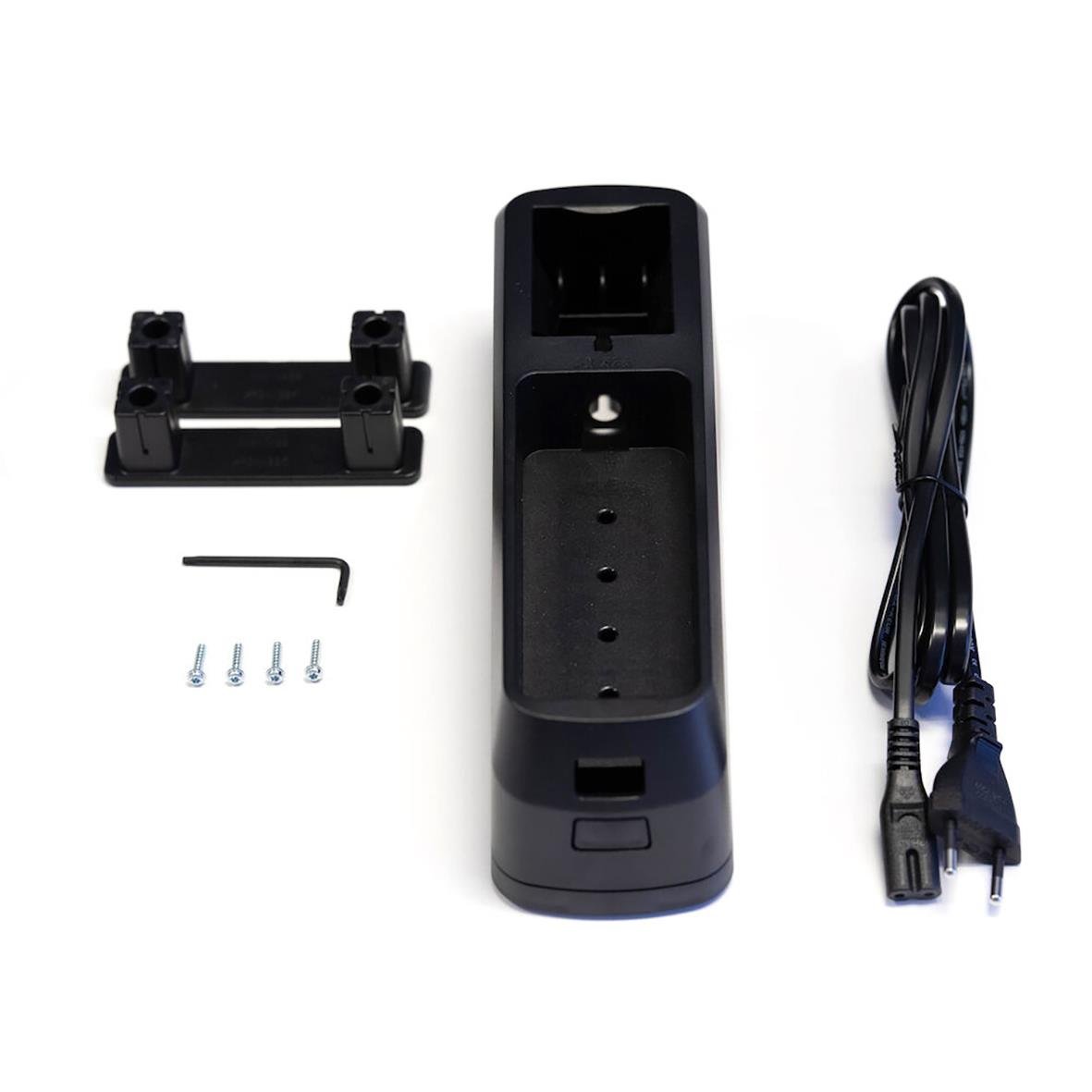 Laddställ Sundström SR 526 med laddare, hållare, skruvar och kabel