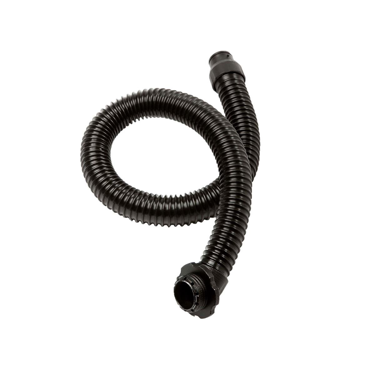 Andningsslang Sundström SR 550 i svart, flexibel och spiralformad