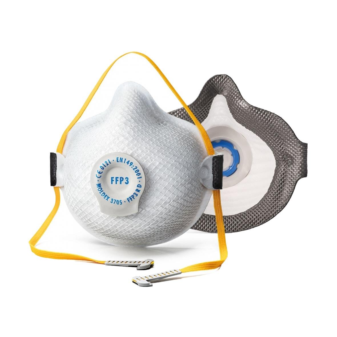 Halvmask Moldex FFP R D Filtrerande 3705 Air Seal Vit