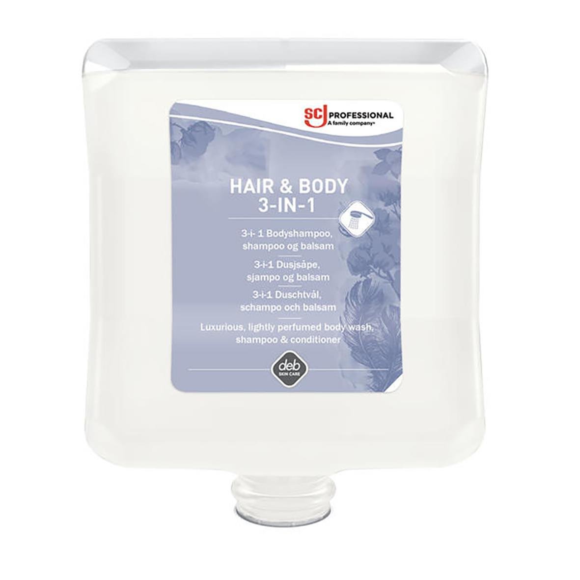 Schampo och dusch 3-i-1 för hår och kropp i 2L förpackning