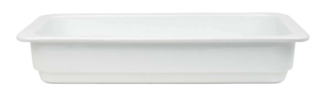 Gastronormfat 1/3, 6 cm hög, vit plast