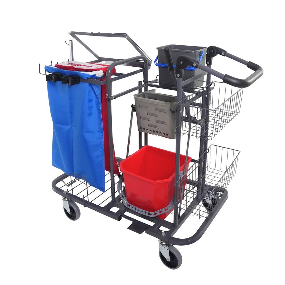 Fullständig S2-Pressvagn med olika förvaringsfack och tillbehör