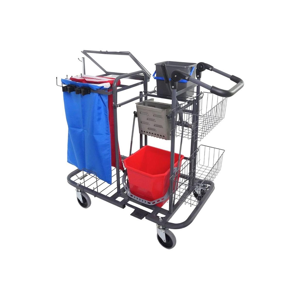 Fullständig S2-Pressvagn med olika förvaringsfack och tillbehör