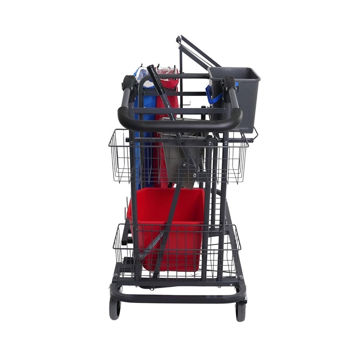 Städvagn Nordexia S2-Pressvagn komplett med korgar och redskap