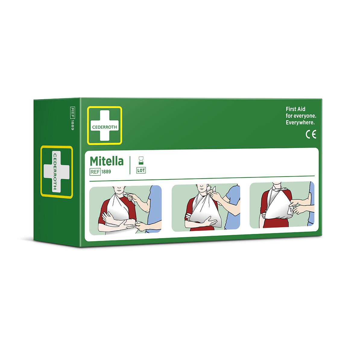 Mitella Cederroth refill för att linda och stödja skadad arm eller axel