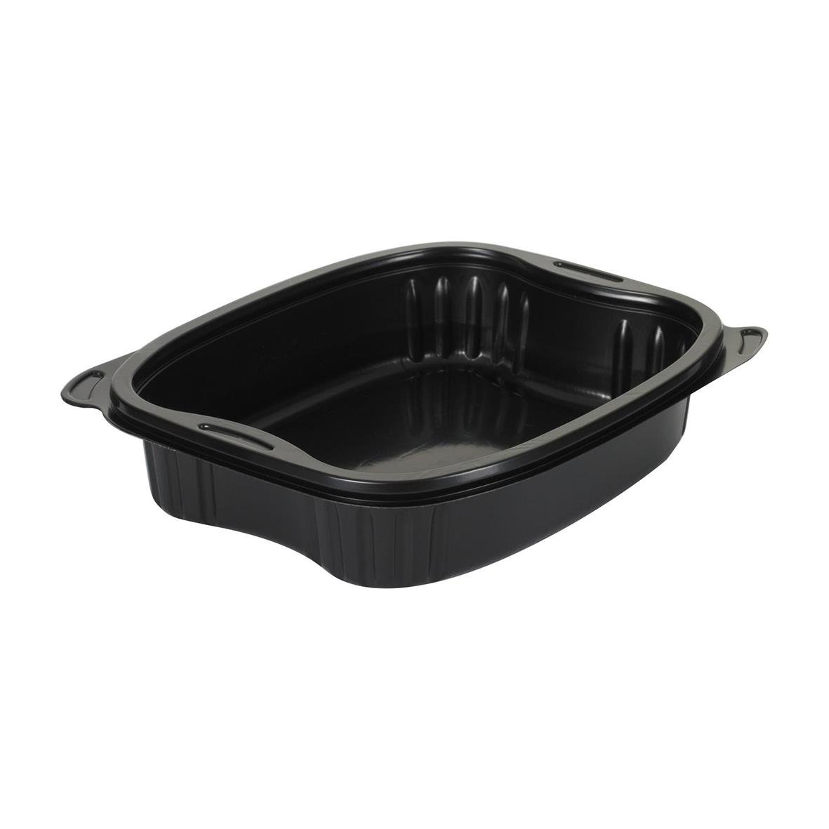 Svart plastlåda Plastform Bistro PP 700ml 190x155x41mm