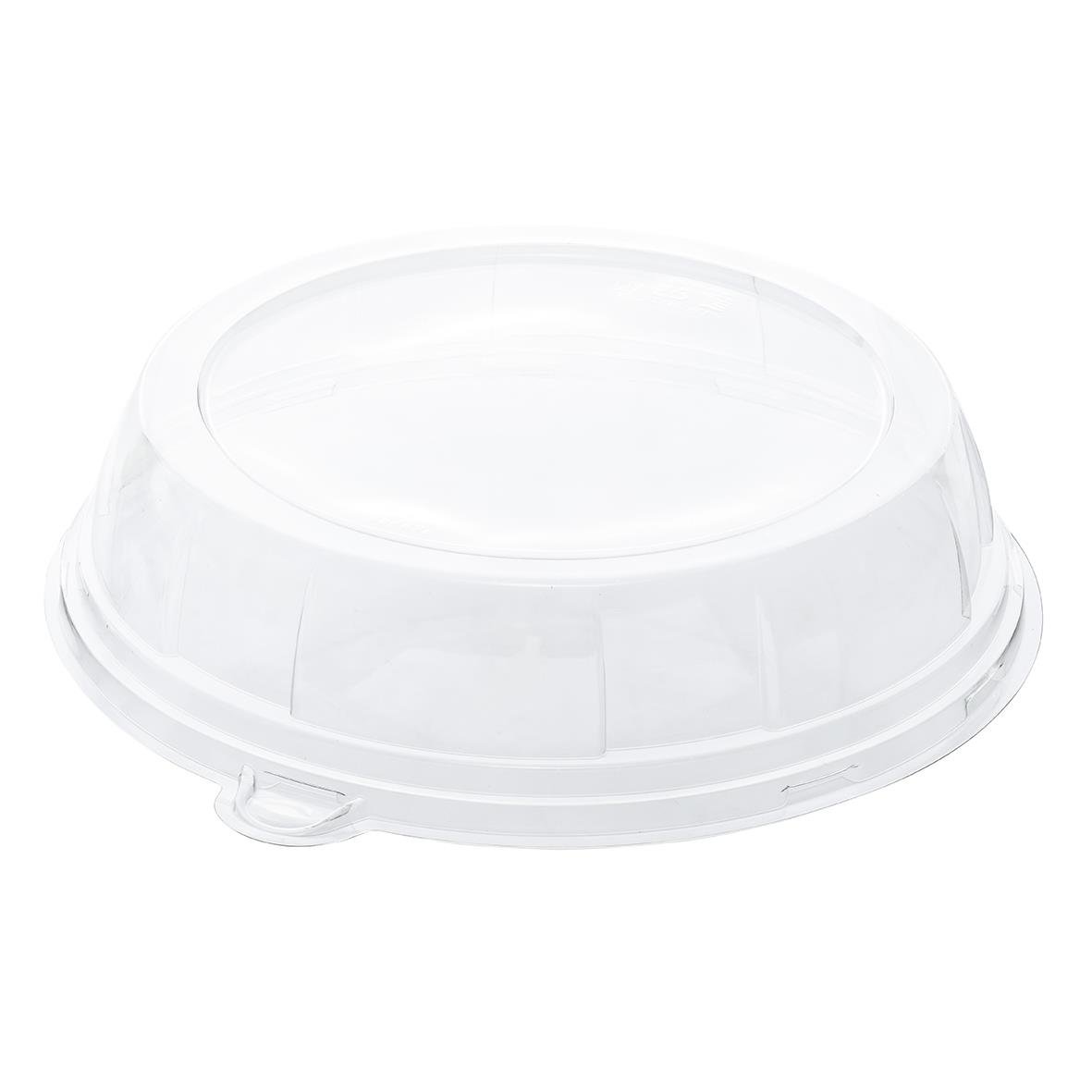Kupollock till plasttallrik rPET Ø26cm, genomskinlig plastlock