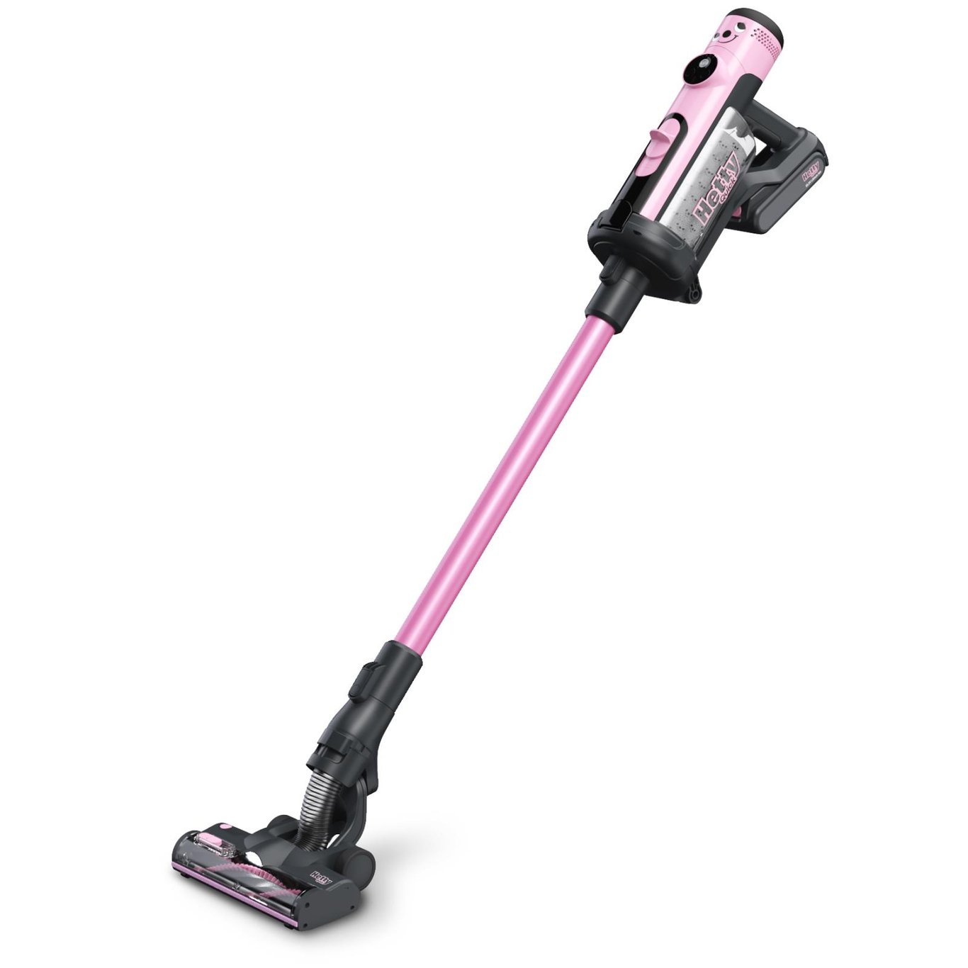 Rosa Numatic Hetty Quick skaftdammsugare med handtag och sughuvud