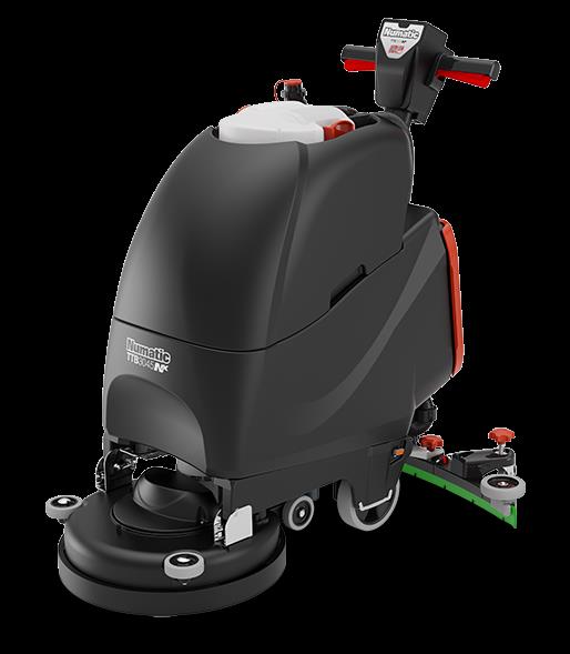 Kombiskurmaskin Numatic TTB3045NXUB 450mm, exkl batteri, svart och röd, med sikt och rengöringsfunktion