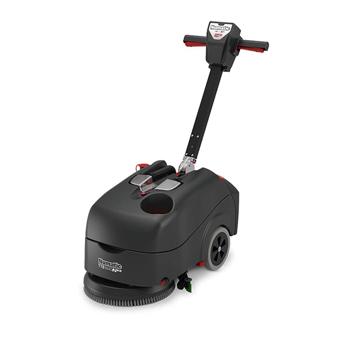 Kombiskurmaskin Numatic TTB1840NXUB exkl batteri, svart och röd, med handtag och hjul