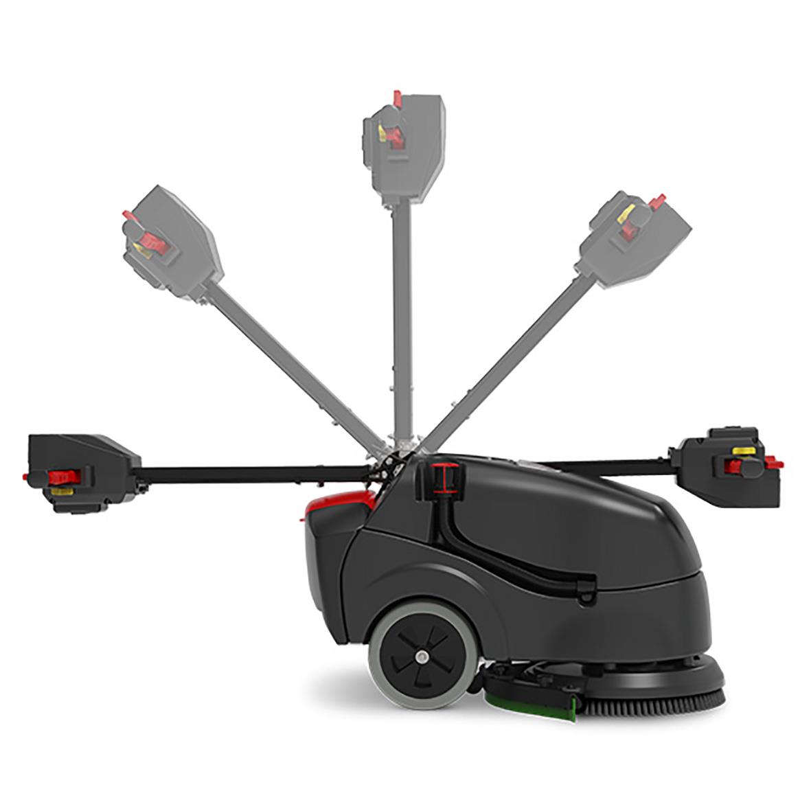 Kombiskurmaskin Numatic TTB1840NXUB med sex utbytbara moppar, exkl batteri