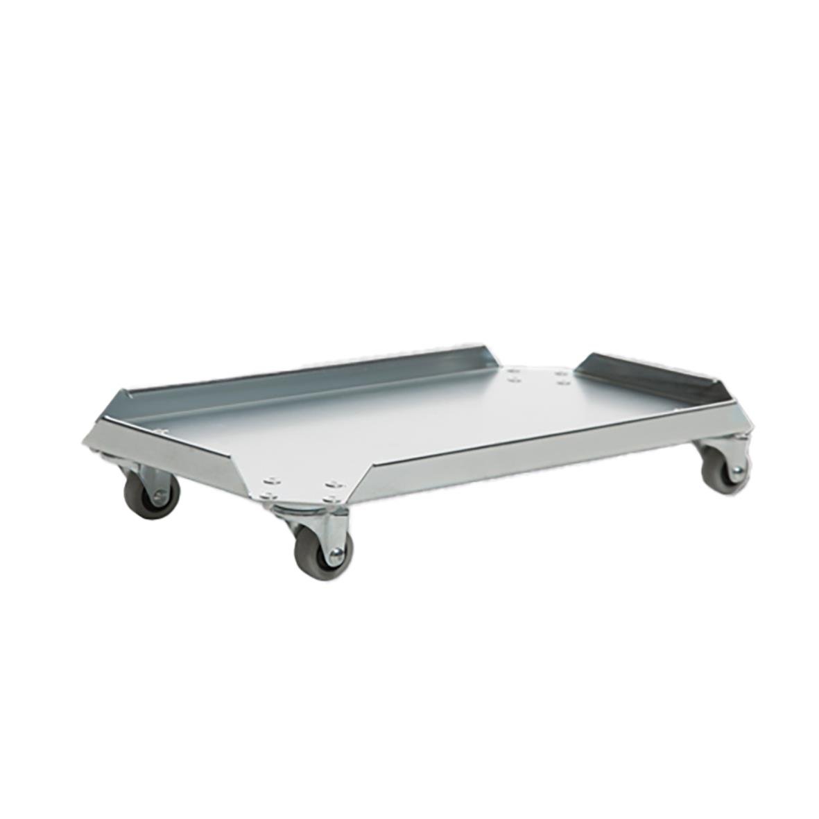 Vileda Geo bottenvagn i metall med fyra hjul för enkel flytt