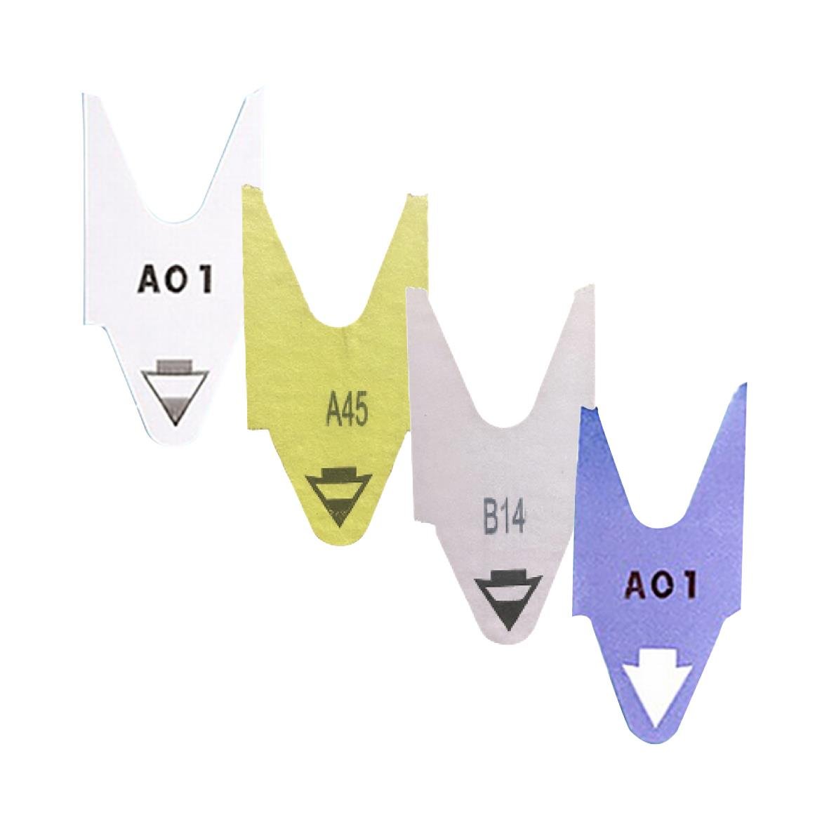 Färgglada biljettlappar för Turn-O-Matic/My Turn D80 T80 med olika koder och färger