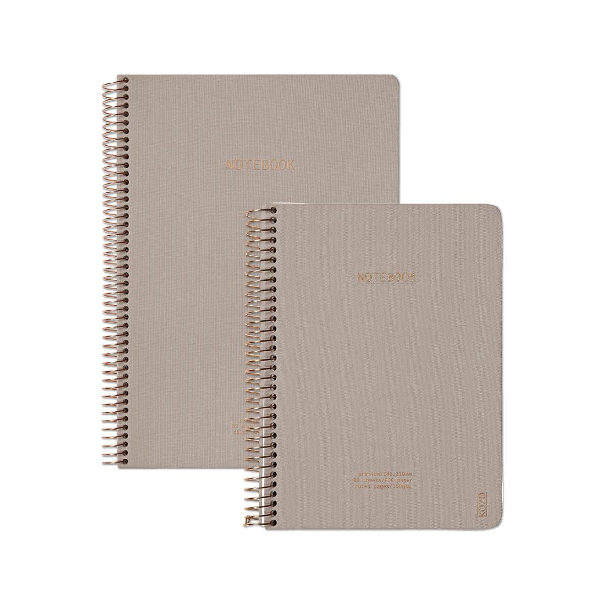 Anteckningsbok Kozo Premium Linjerad Sand