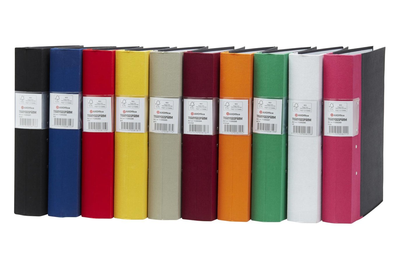 Gaffelpärm AllOffice Premium FSC 60mm i olika färger för A4 dokument