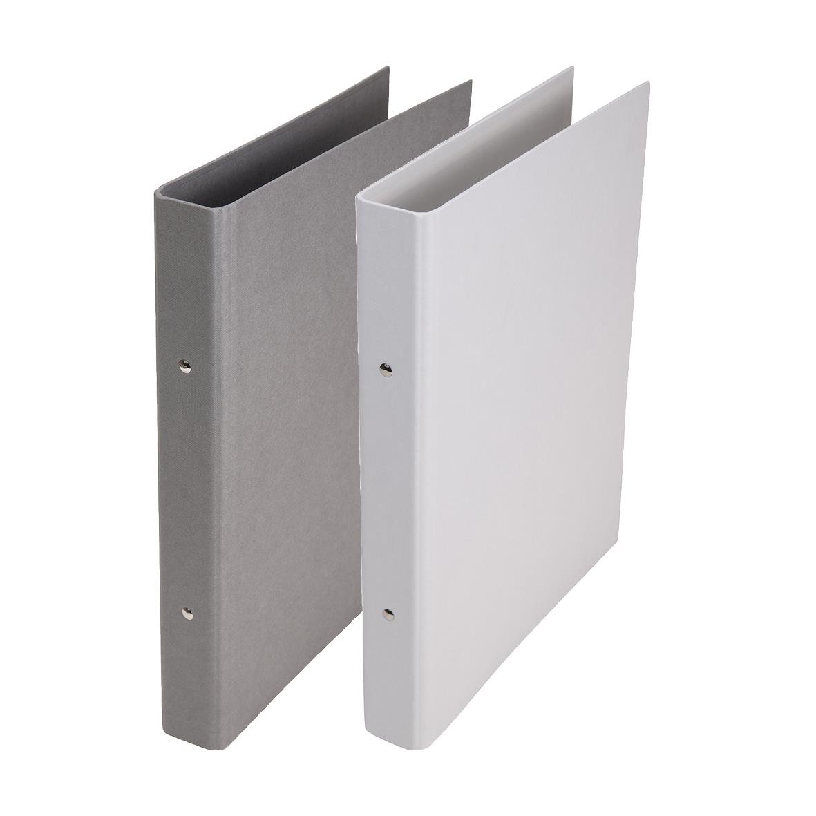 Ringpärm Bigso Ringo Ø29mm A4 i grå och vit färg