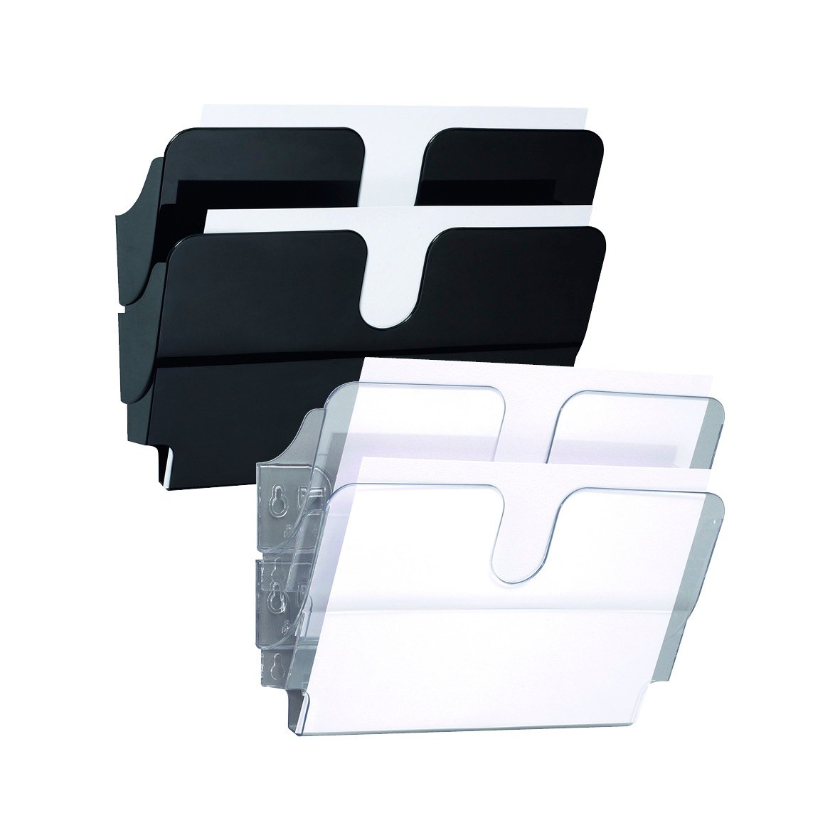 Blankettfack Durable Flexiplus A4 liggande i svart och transparent design