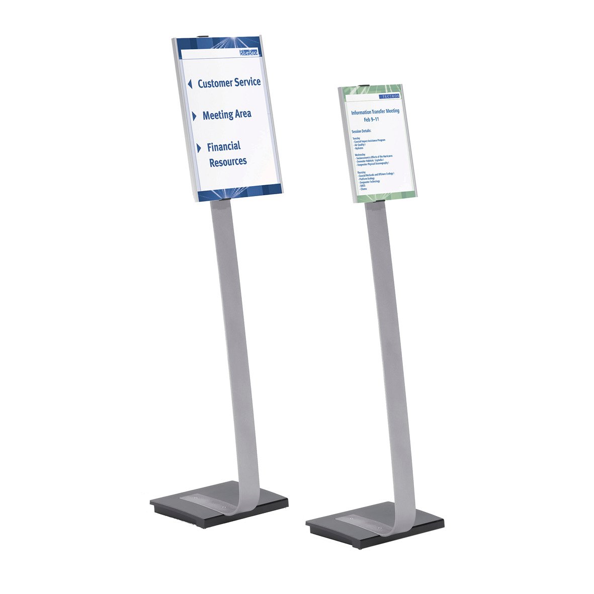 Informationsställ Durable Info Sign för golv i storlekarna A3 och A4