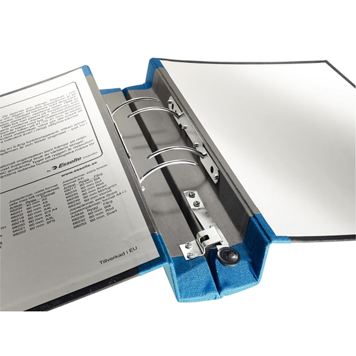 Gaffelpärm AllOffice A4 40mm med öppningsbar ringspännare och tomt fack