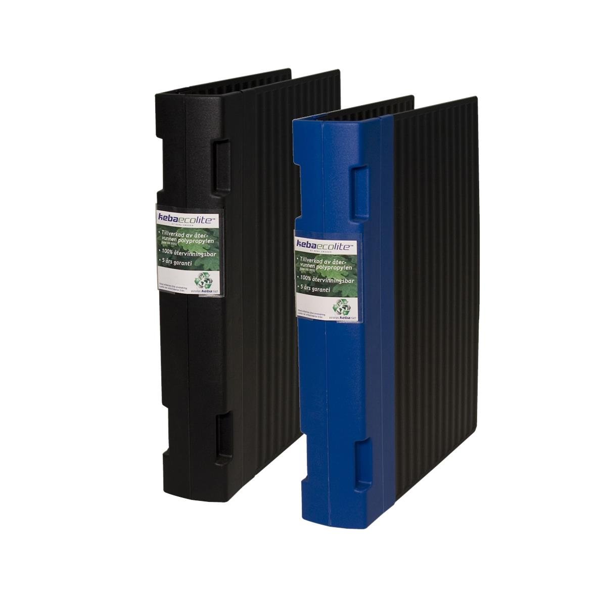 Gaffelpärm Keba Ecolite 55mm A4 i svart och blå färg