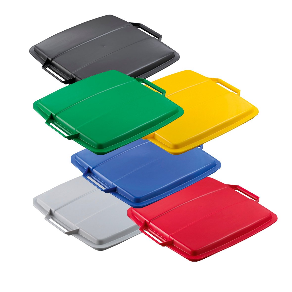 Lås till återvinningskärl Durabin 90 i svart, grönt, gult, blått, vitt och rött