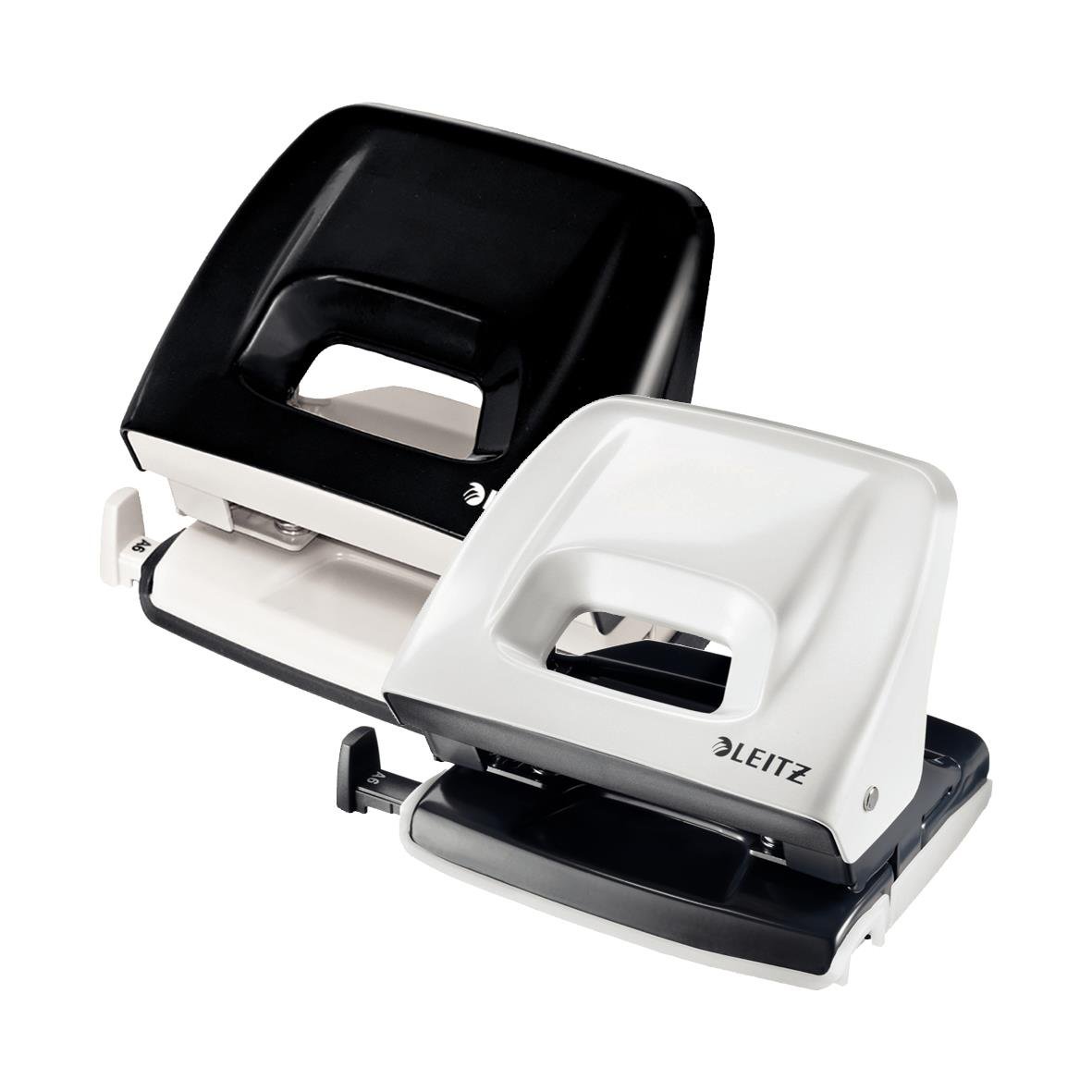 Flera färgade hålslag Leitz 5151 WOW i rosa, blå, grön, lila, svart och vit