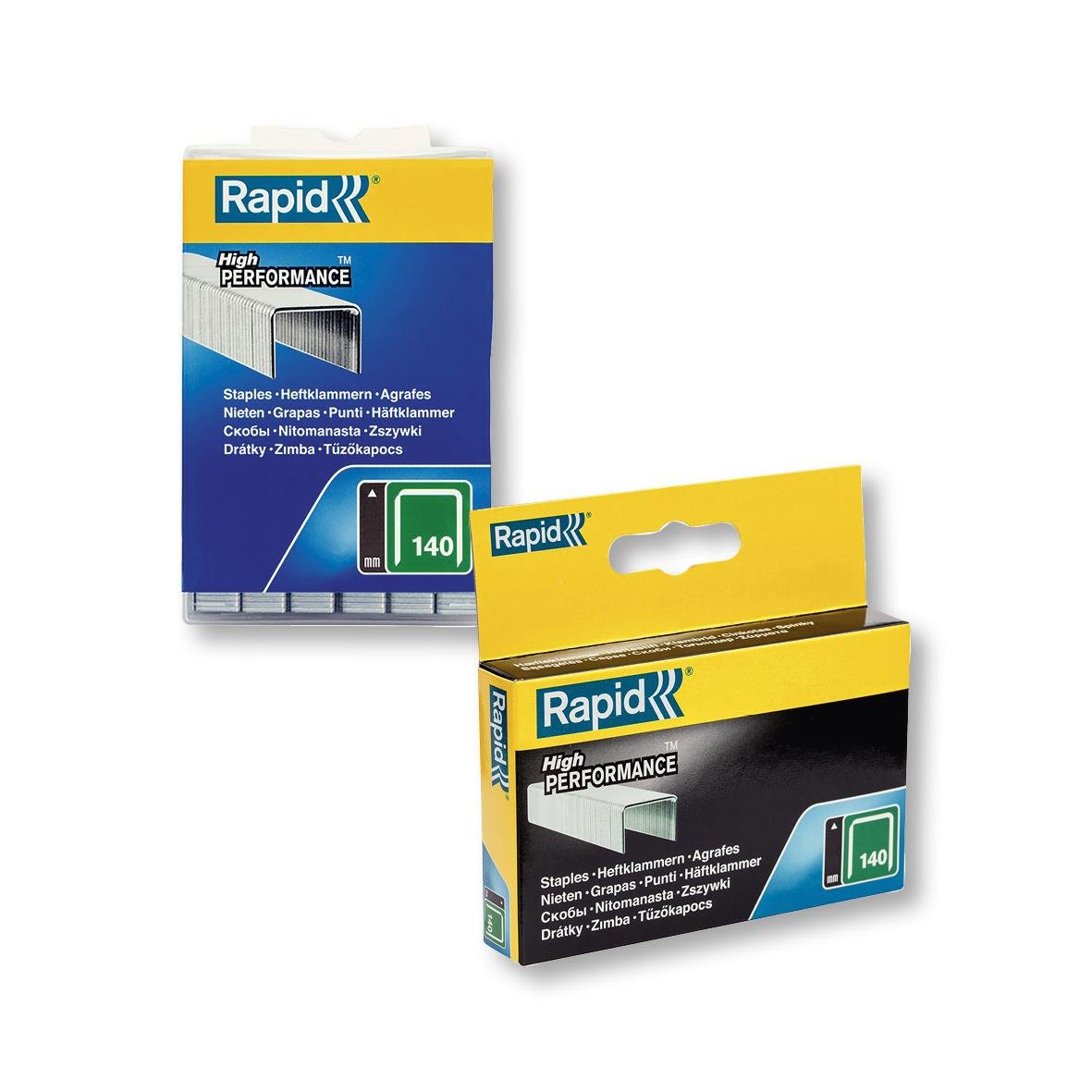 Häftklammer Rapid 140/8-10 i tre olika förpackningar