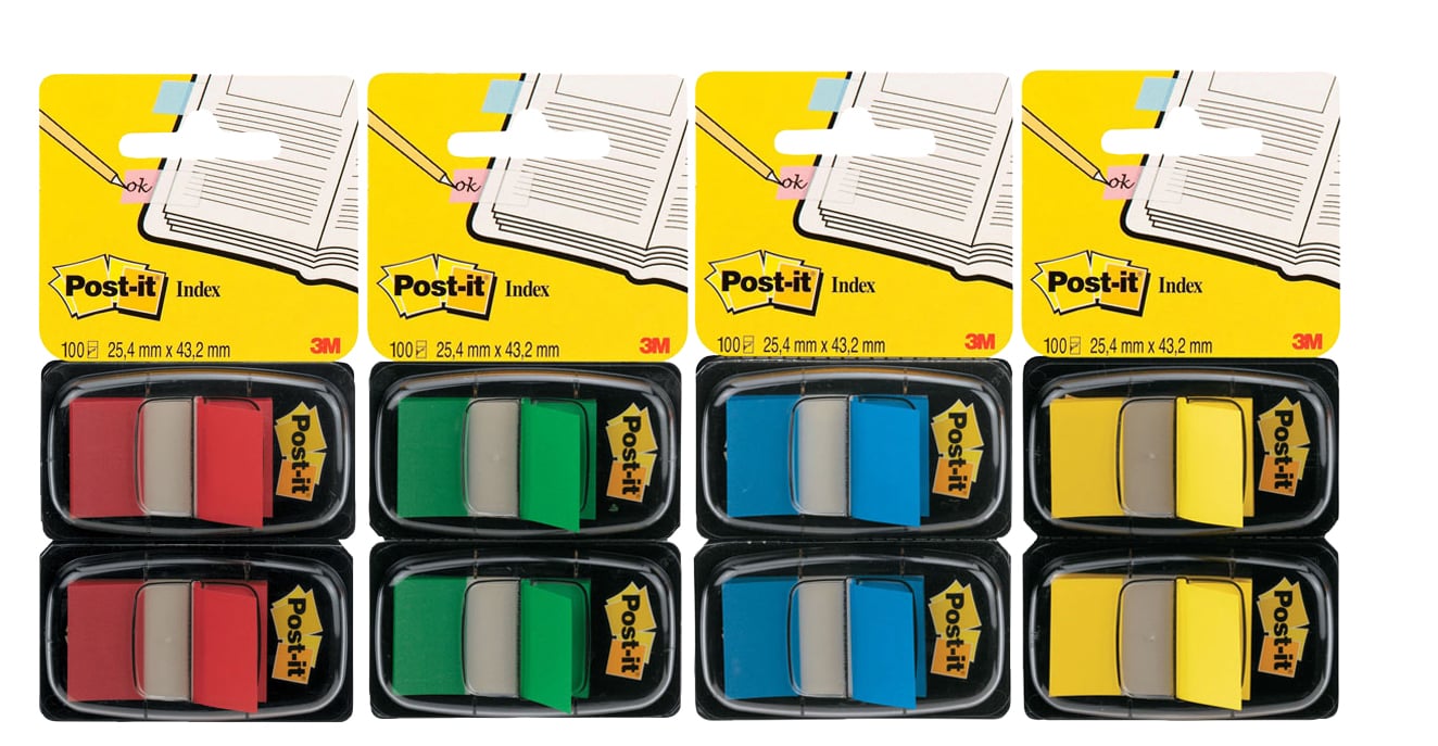 Märkflik Post-it Index 680 25x43mm 2-pack