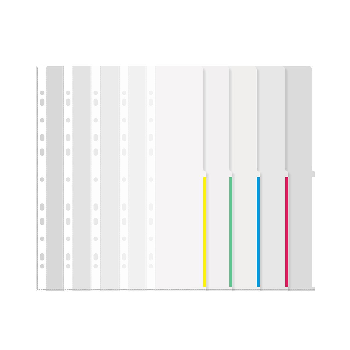 Signalficka PP 0,12mm A4 i olika färger, 10-pack