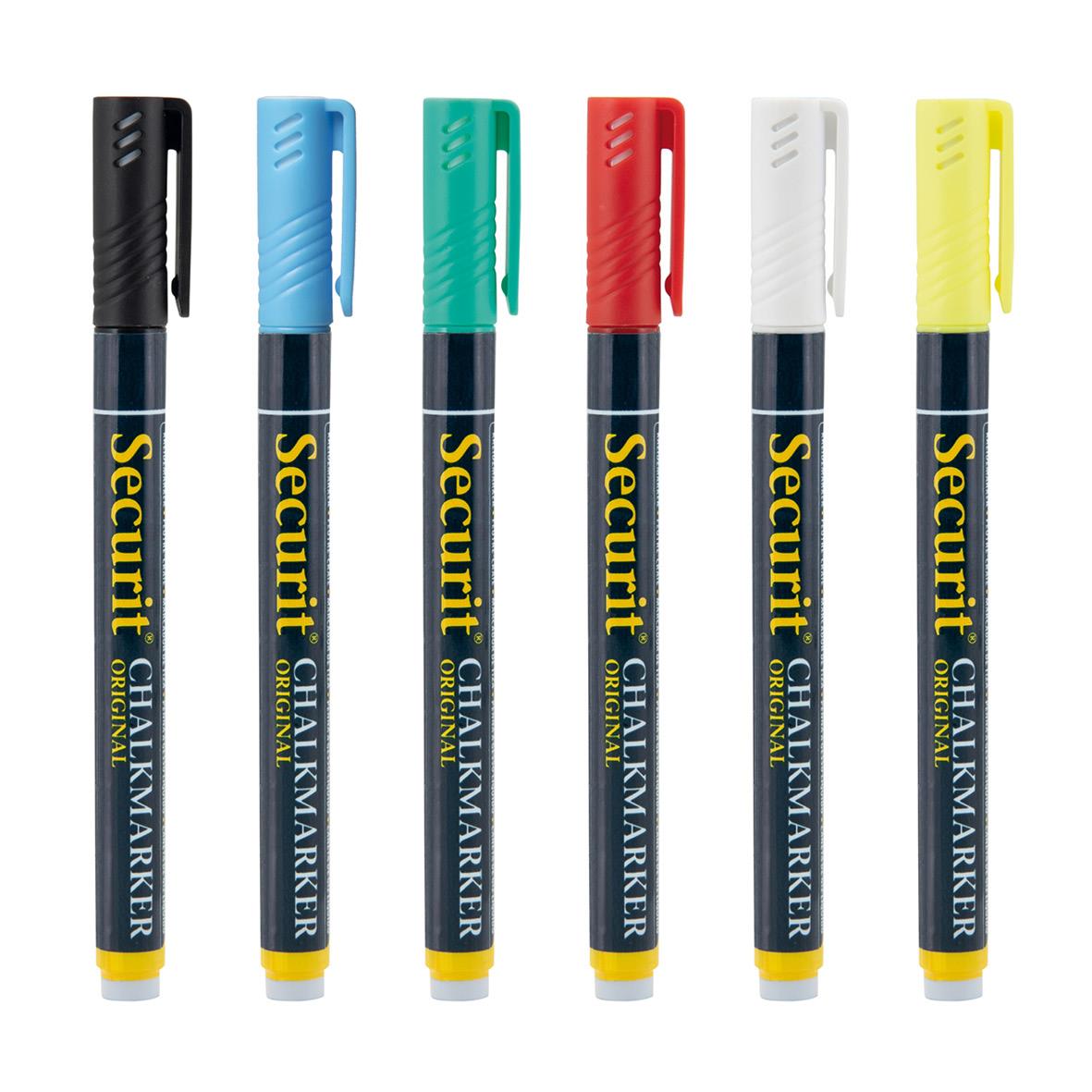 Färgglada griffelpennor med rund spets 1-2mm i olika färger