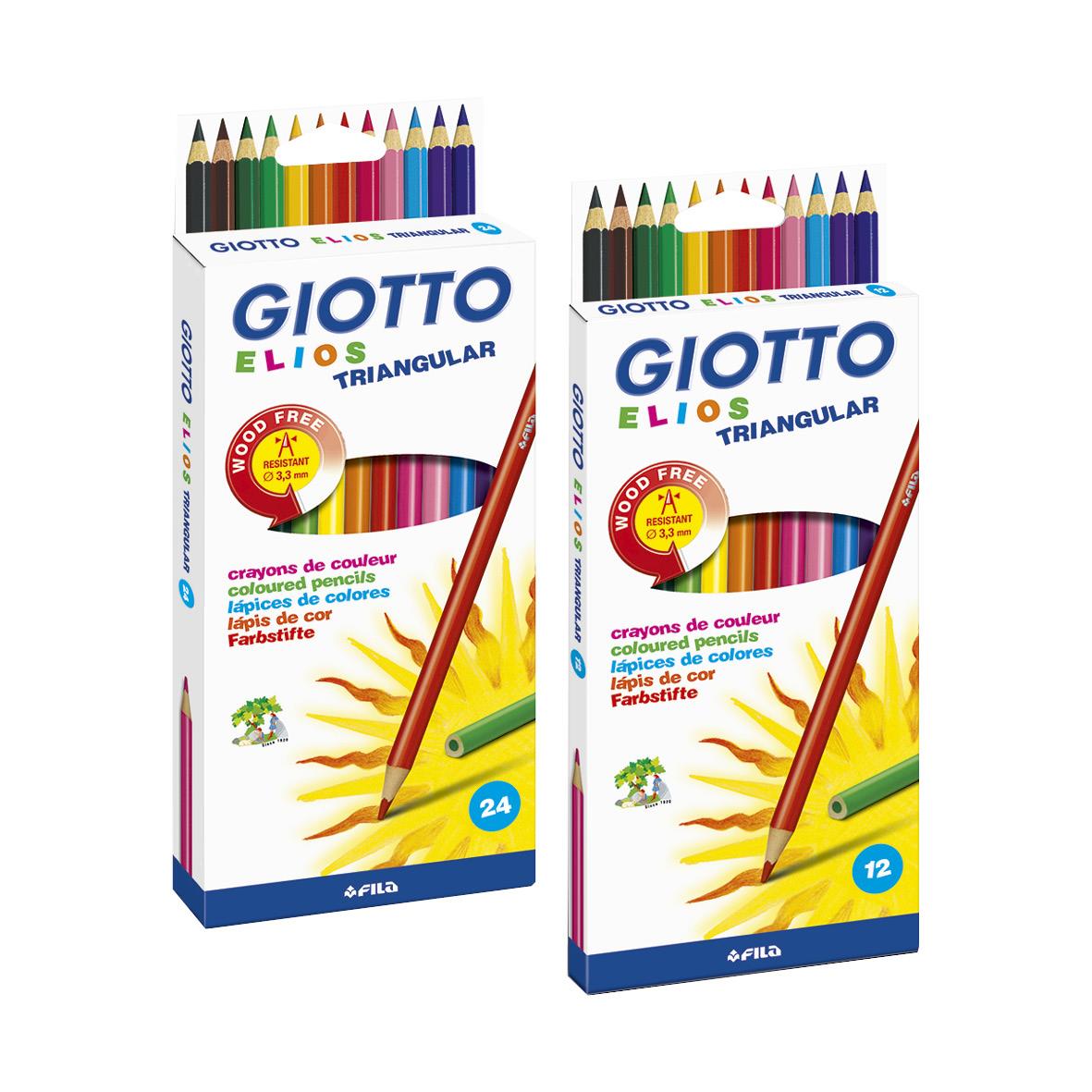 Färgpenna Blyerts Giotto Elios Wood-free Trekantig blandade färger 13150031_2