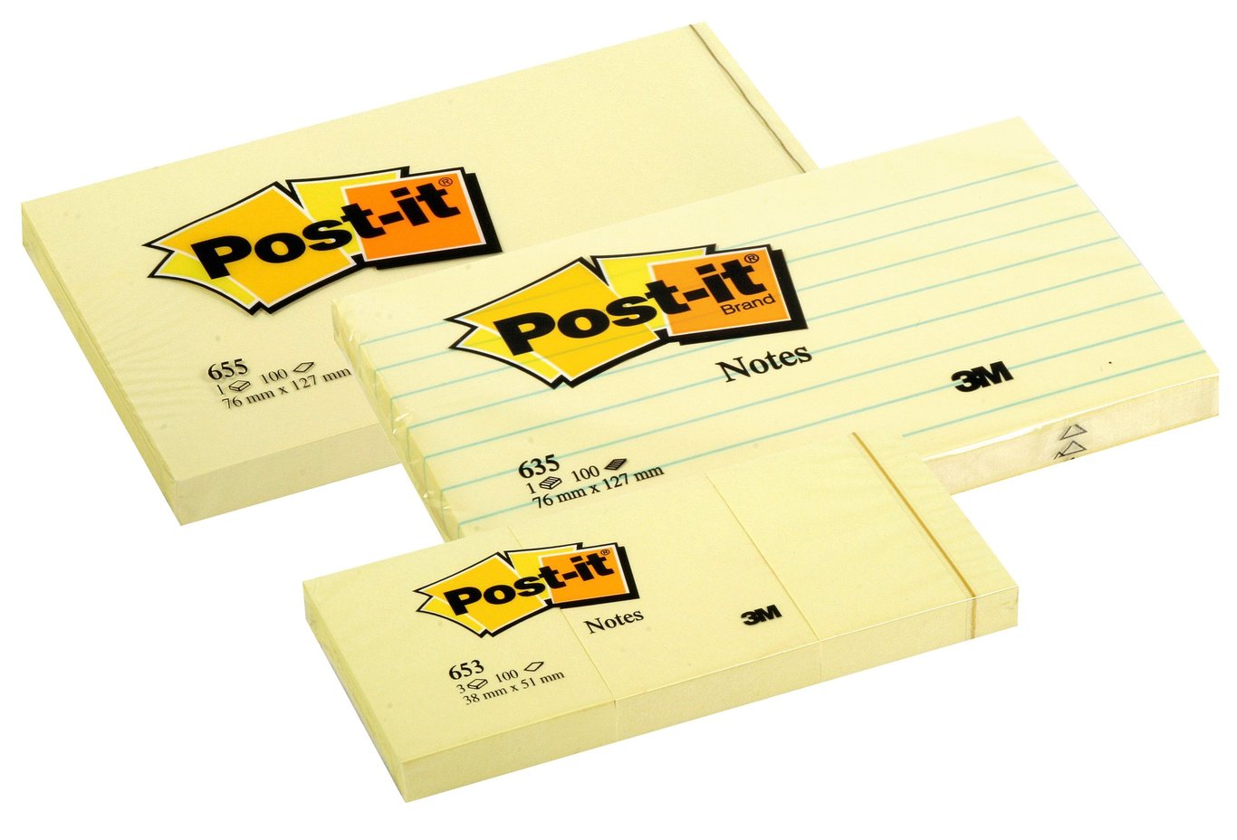 Notisar Post-it Original 100 blad gul