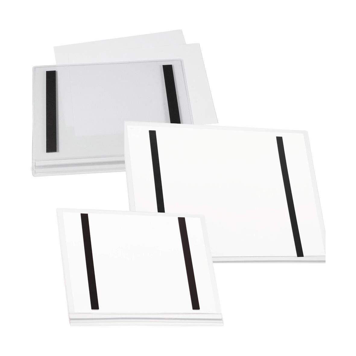 Vattentät plastficka med magnetisk baksida för dokument