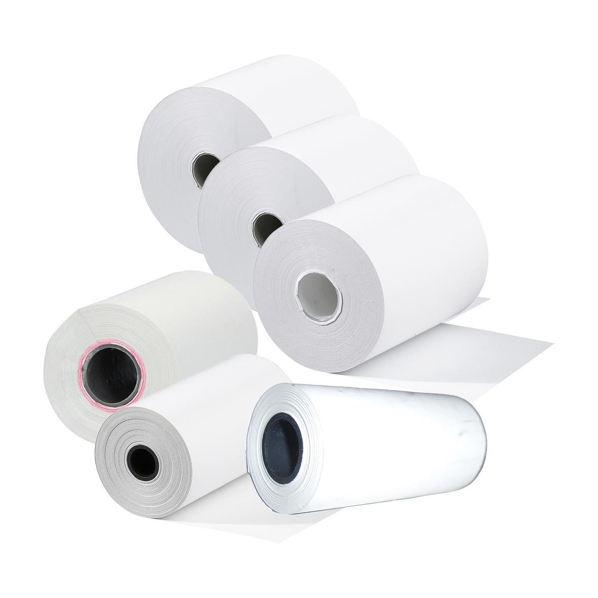 Kassarulle Thermo BPA-fri 57mm i vitt och svart, flera rullar