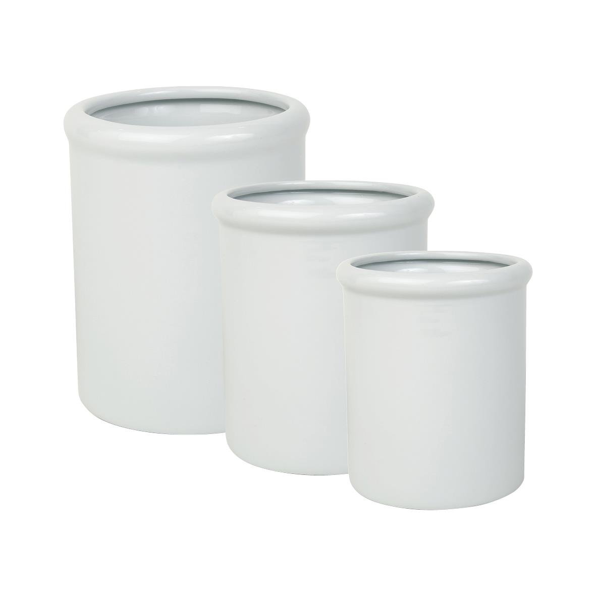 Tre vita dressingkrus i olika storlekar