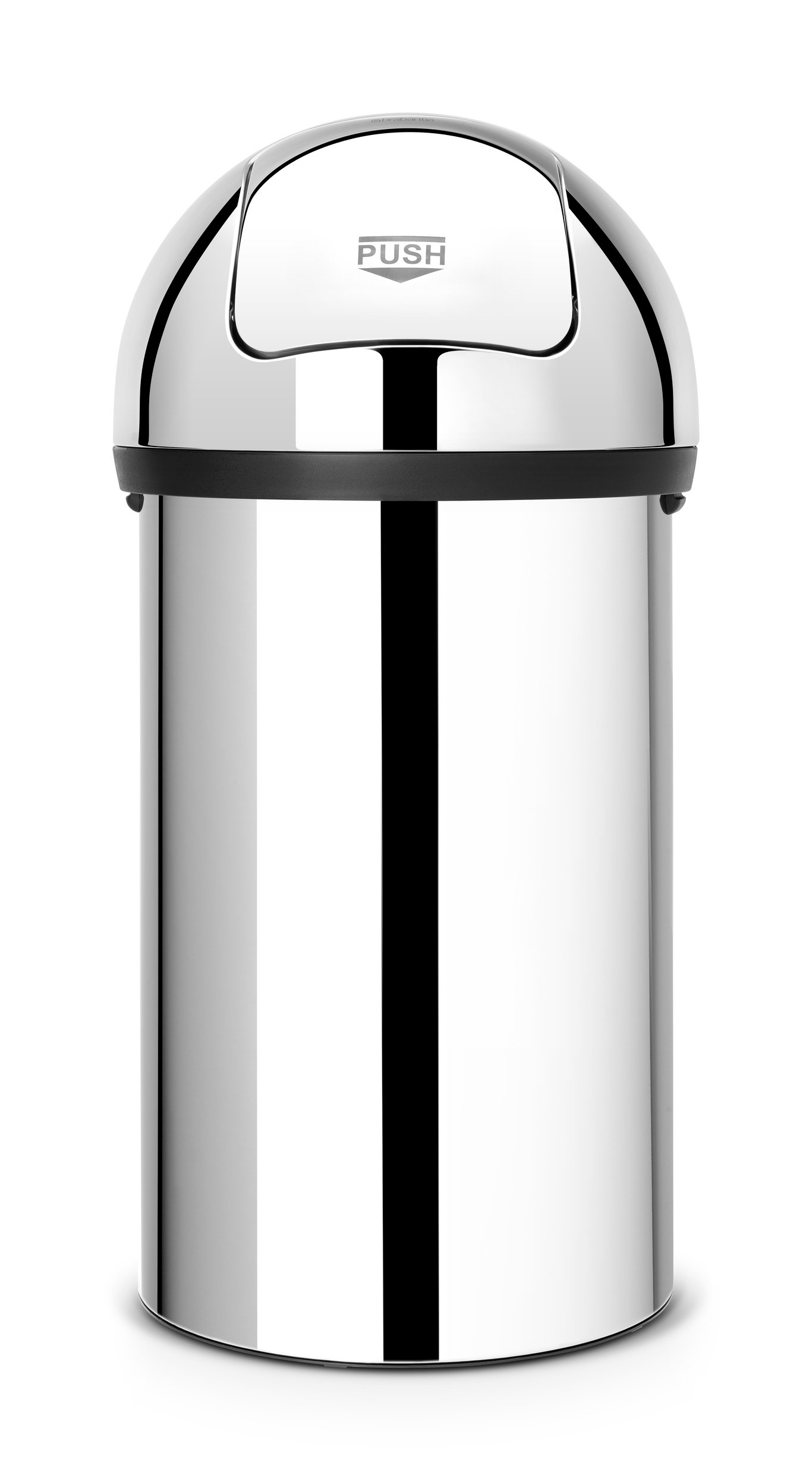 Papperskorg Brabantia Push Bin brilliant stål 60L 11810003_4