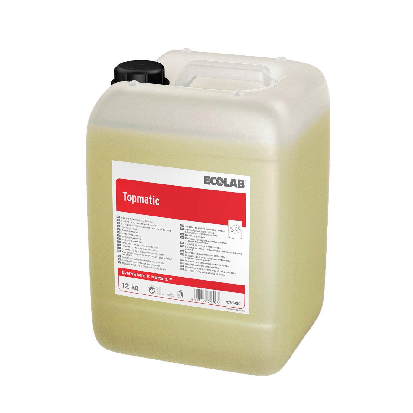 Ecolab Topmatic maskindiskmedel i 10L dunk