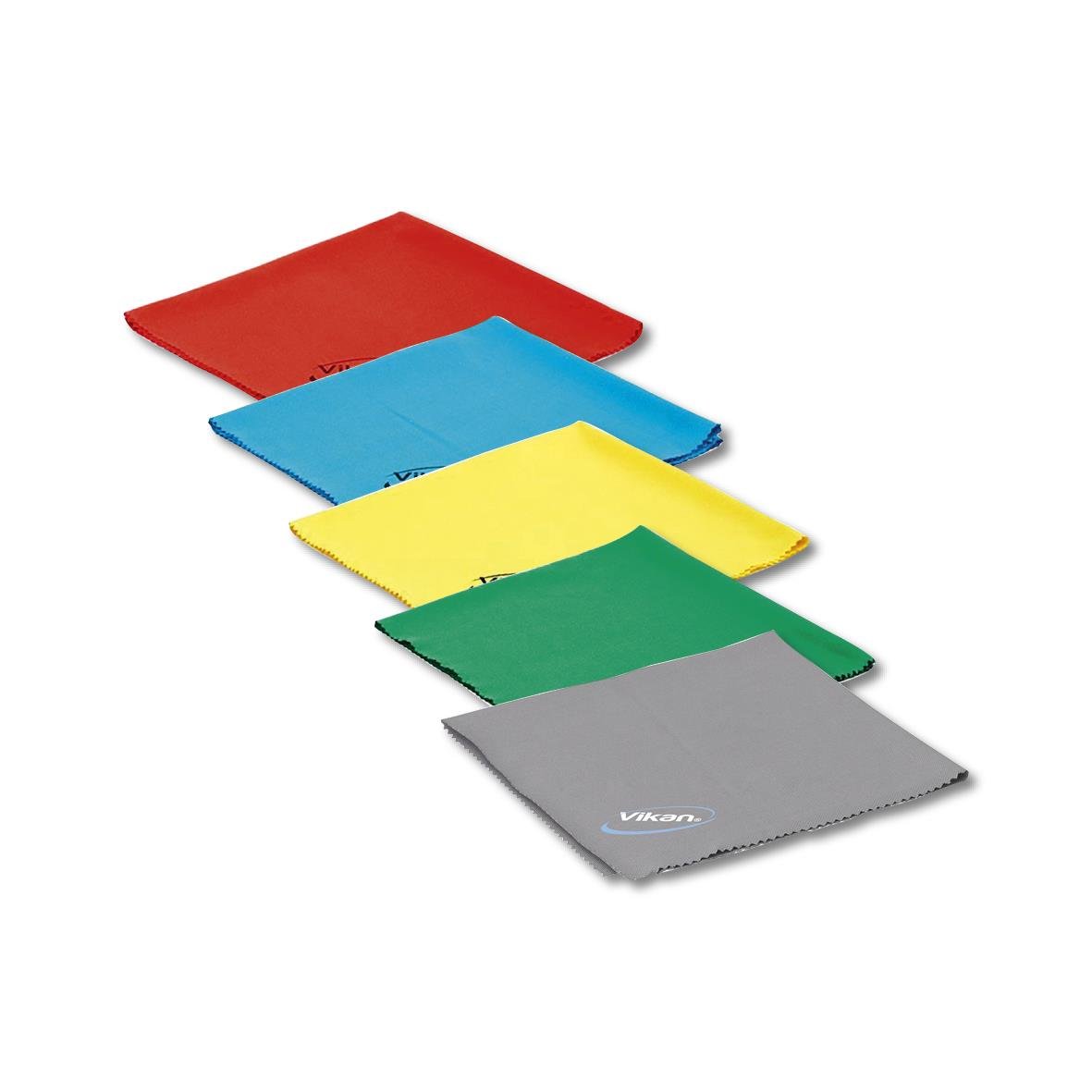 Fönsterduk Vikan Micro i grå, gul, grön, blå och röd 40x40cm