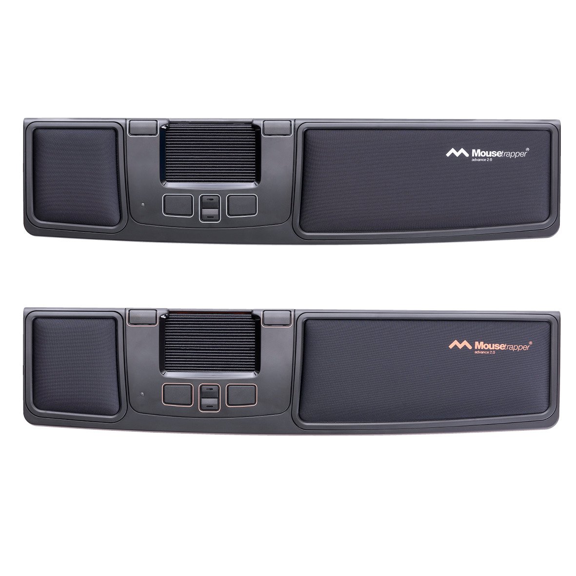 Ergonomisk mus Mousetrapper Advance 2.0 med handledsstöd och justerbara knappar
