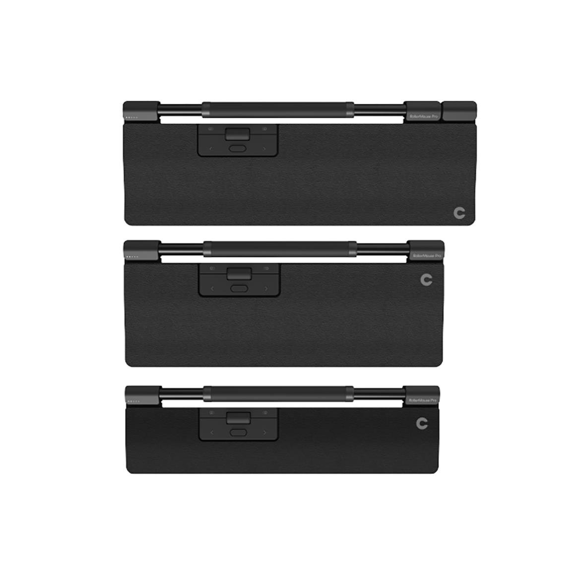 Ergonomisk trådlös RollerMouse Pro med veganläder i tre storlekar