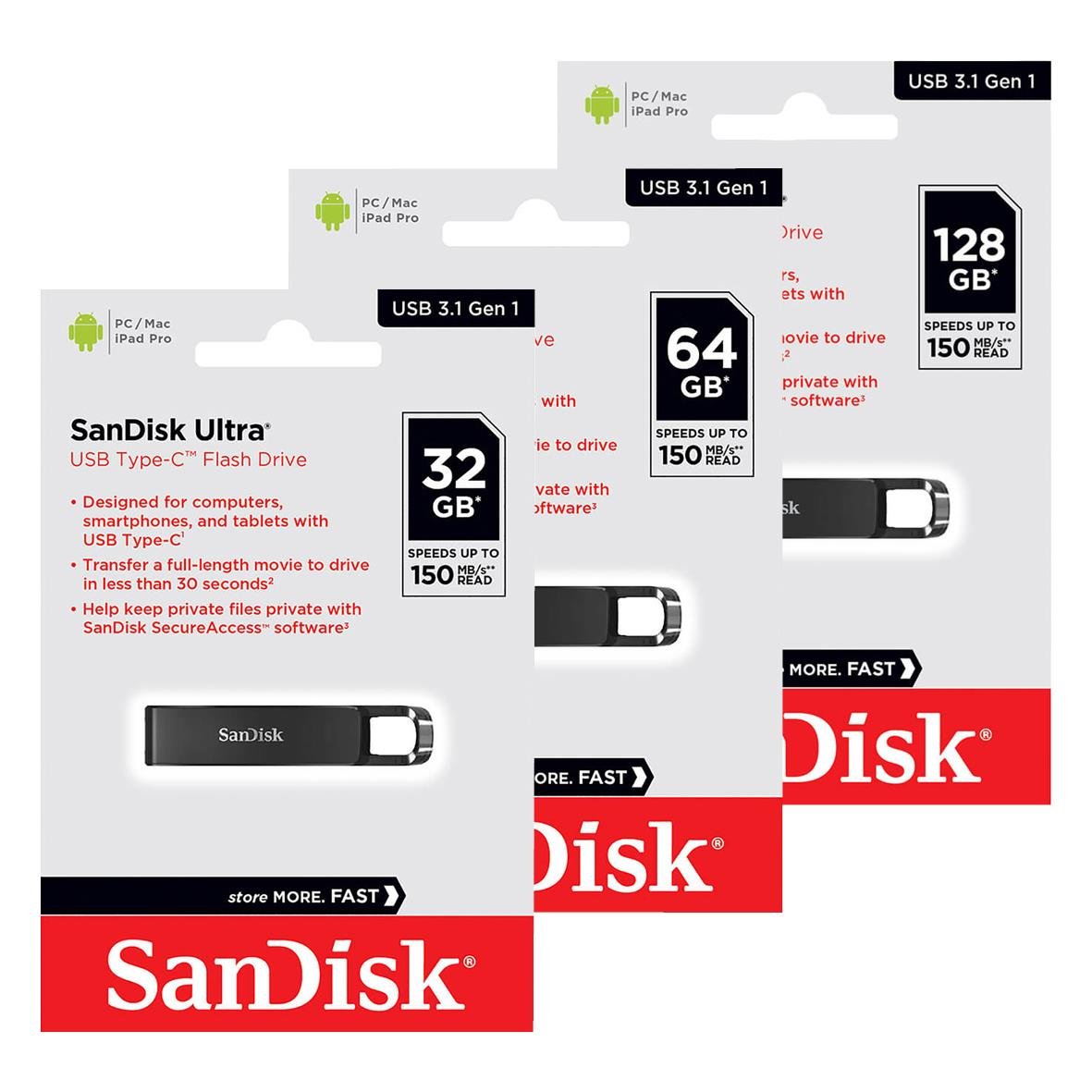 USB-minne Sandisk Ultra Typ C