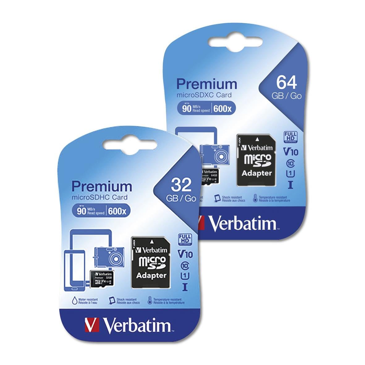 Verbatim microSDHC 16GB minneskort med adapter