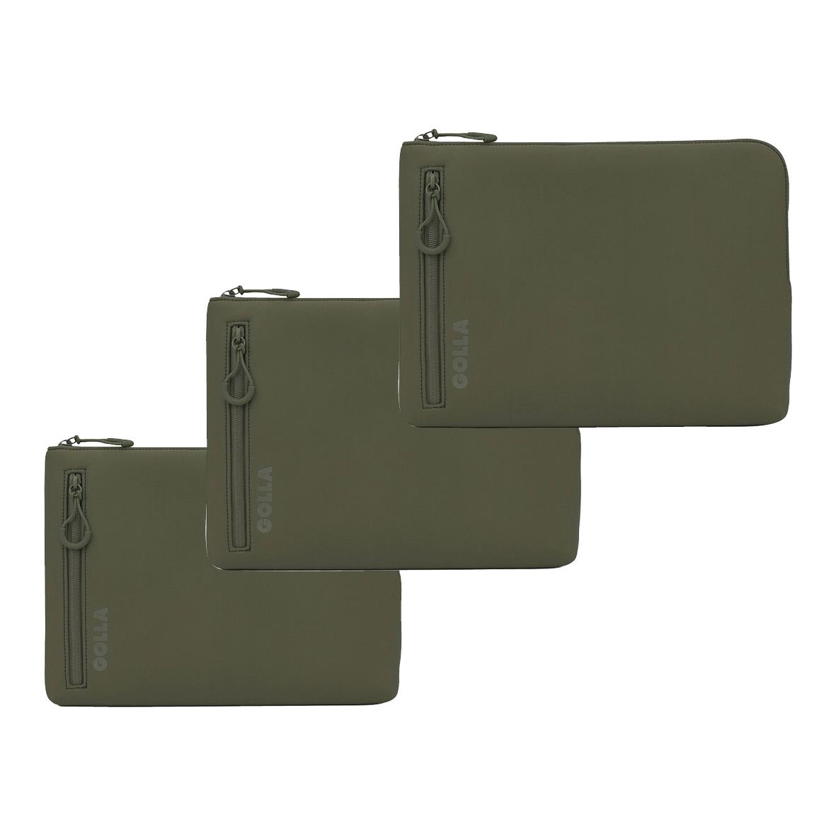 Grönt neopren datorfodral för 13-15 tum laptops från Golla Metro