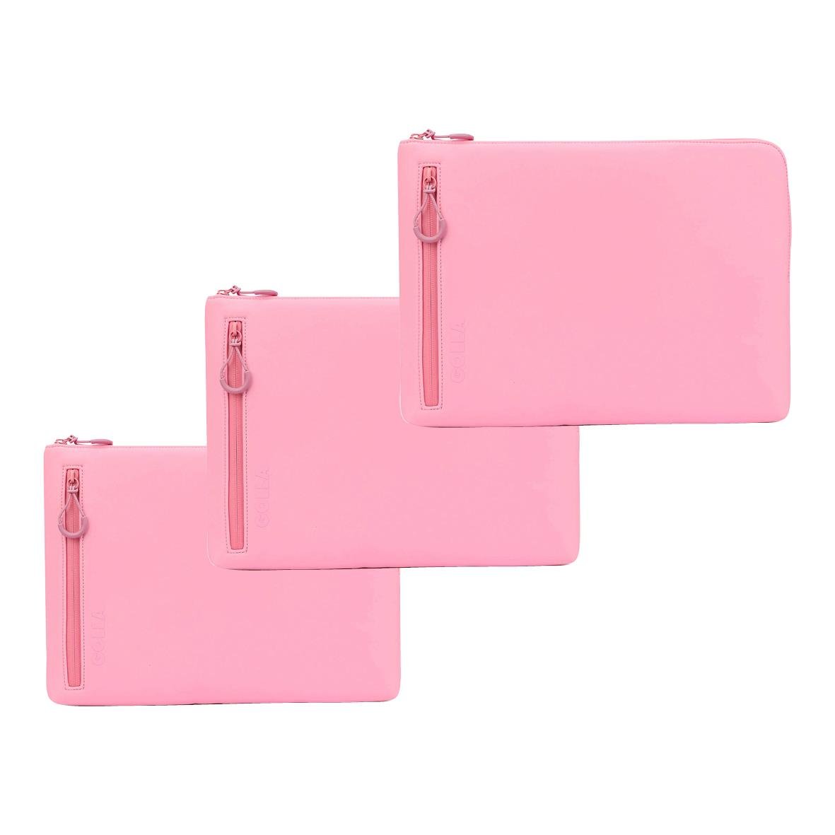 Tre rosa neopren datorfodral Golla Metro med dragkedja