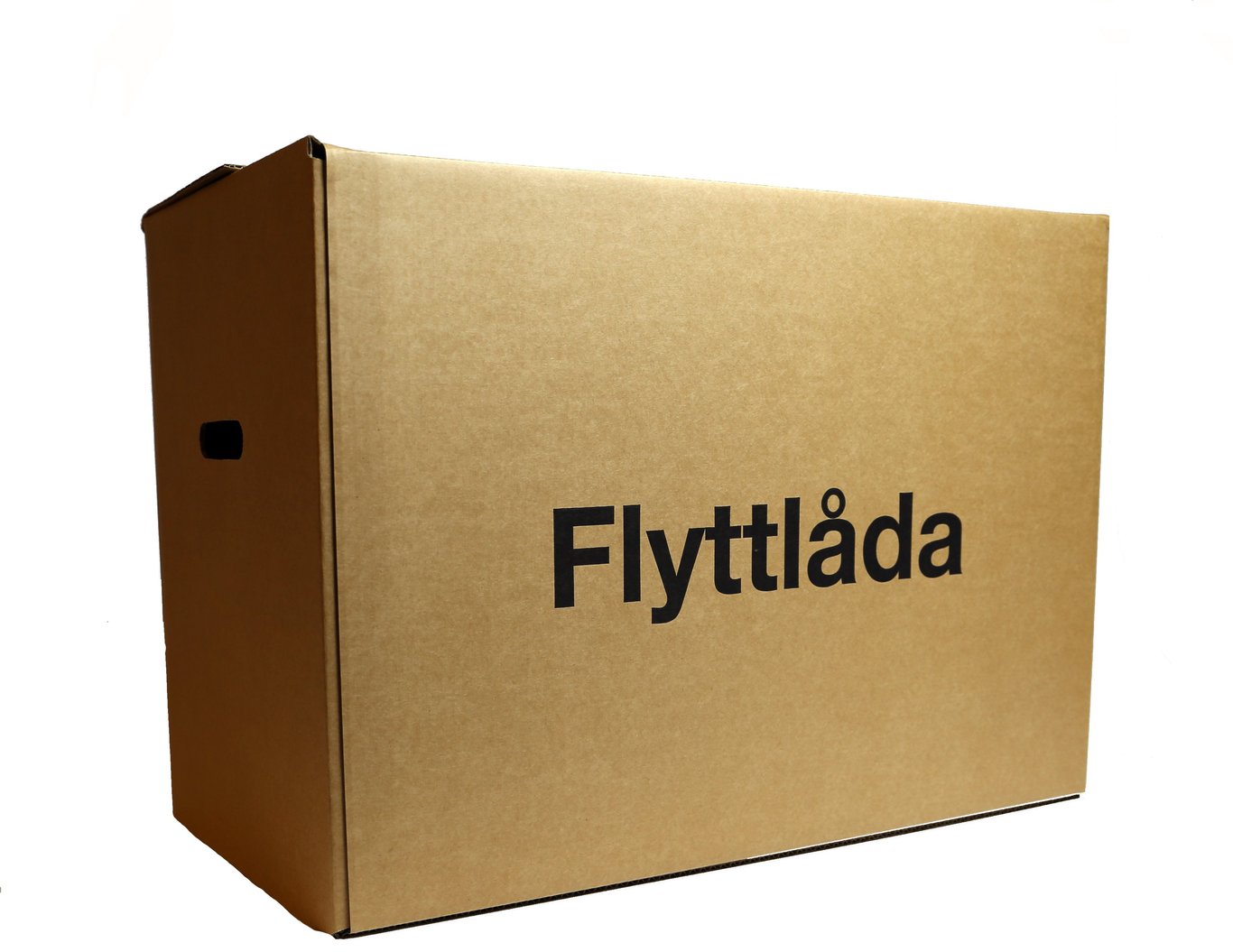 Brun flyttlåda från Enkelwell med måtten 580x330x420mm