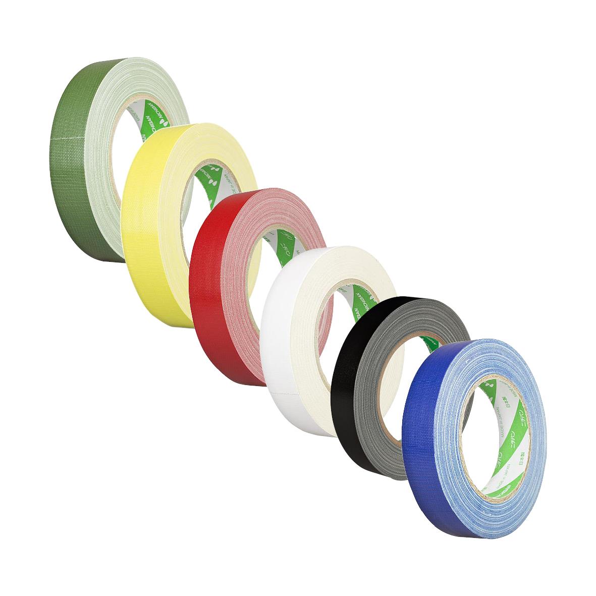 Färgglad vävtejp Nichiban 116 Premium i olika färger, 19mm bred och 25m lång