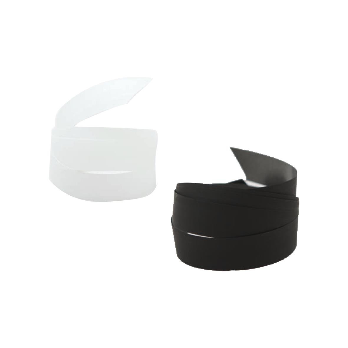 Presentband Opak Matt 15mm x 100m i svart och vitt