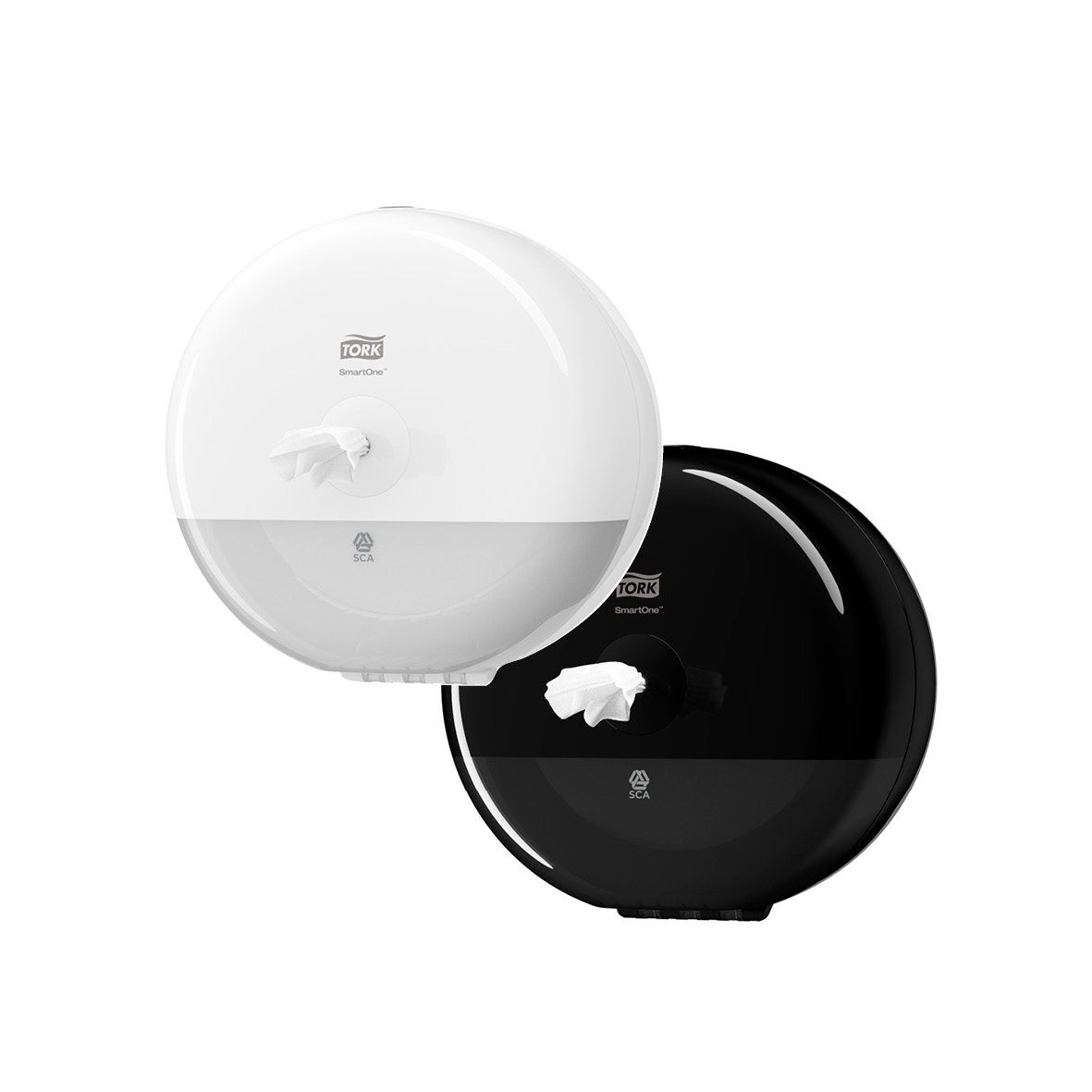 Dispenser för toalettpapper Tork T9 SmartOne Mini i vitt och svart