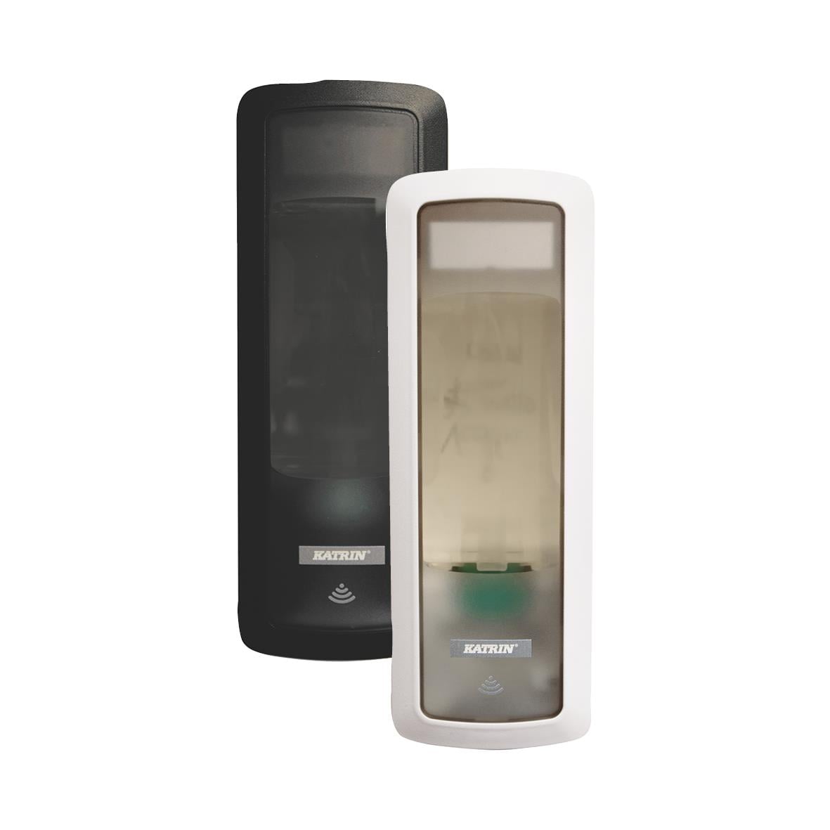 Touchfri Katrin Tvål Dispenser 500ml i svart och vitt